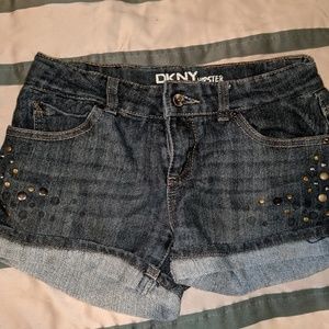 DKNY Hipster Jean Shorts